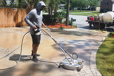 Driveway & Sidewalk Cleaning: Removing Rust, Tire Marks, & Mildew Safely